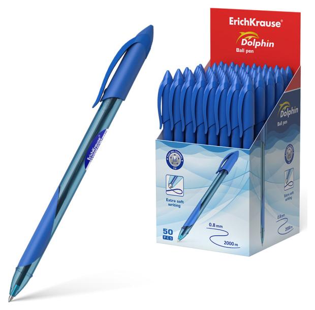

Ручка шариковая ErichKrause Dolphin Stick Classic 1.2, синяя, 1 шт
