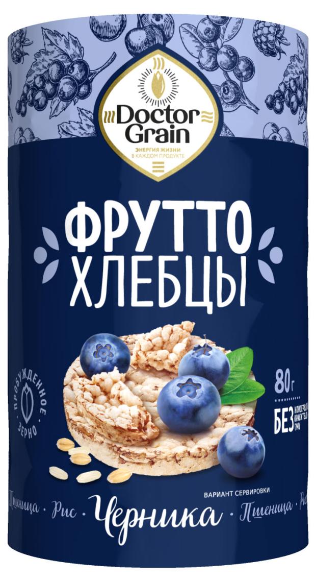 Хлебцы хрустящие Doctor Grain Фрутто с черникой, 80 г