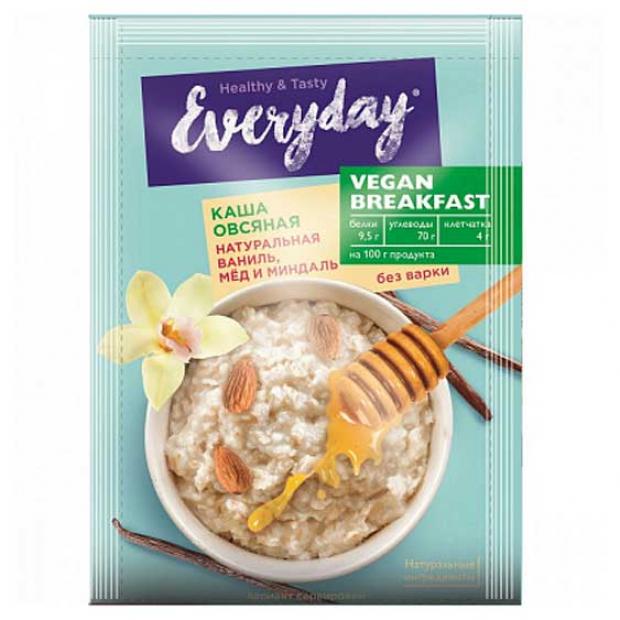 фото Каша овсяная everyday vegan breakfast ваниль мед миндаль, 37 г