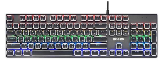 

Клавиатура Оклик GMNG 905GK механическая черный USB Multimedia for gamer LED
