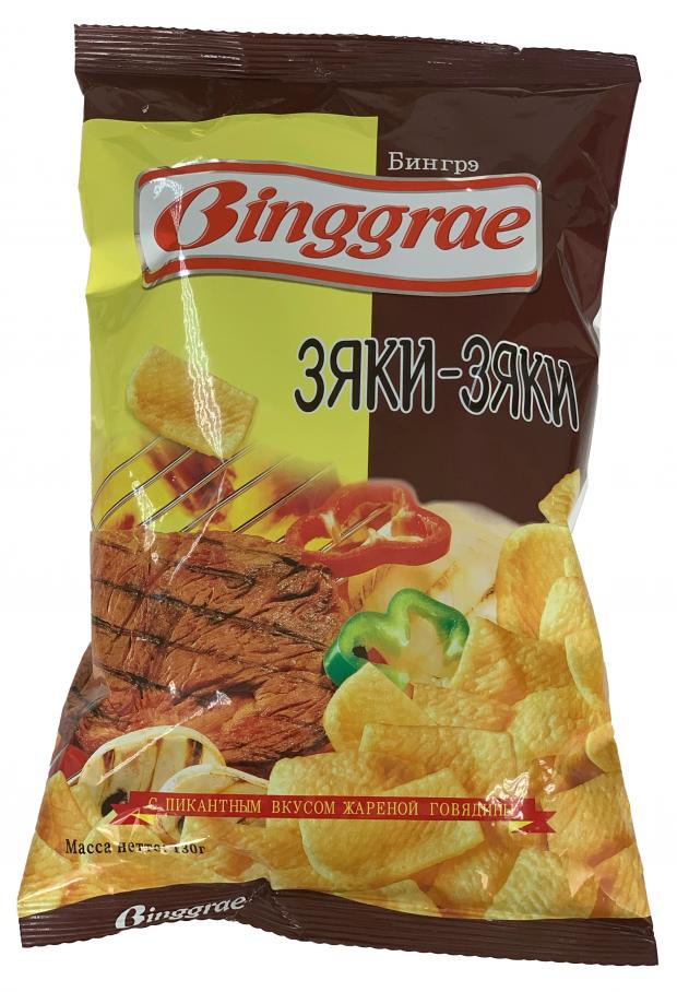 Чипсы Binggrae Зяки-Зяки с пикантным вкусом жареной говядины 130 г 179₽