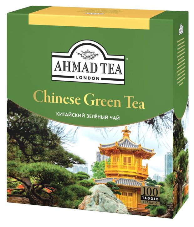 Чай зеленый Ahmad Tea Китайский в пакетиках, 100х1,8 г