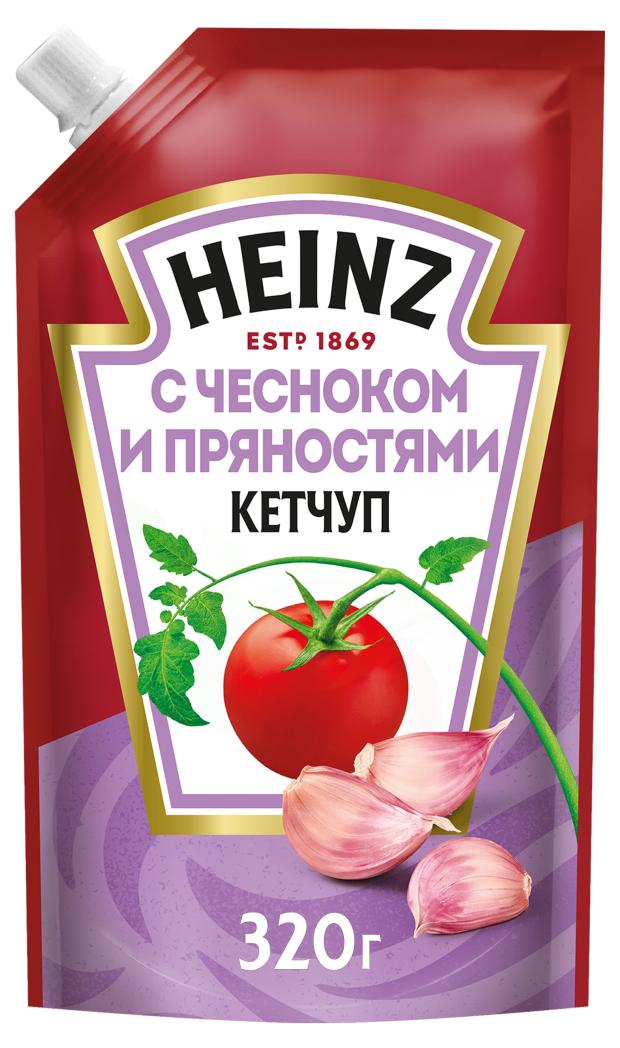 Кетчуп томатный Heinz чеснок и пряности, 320 г