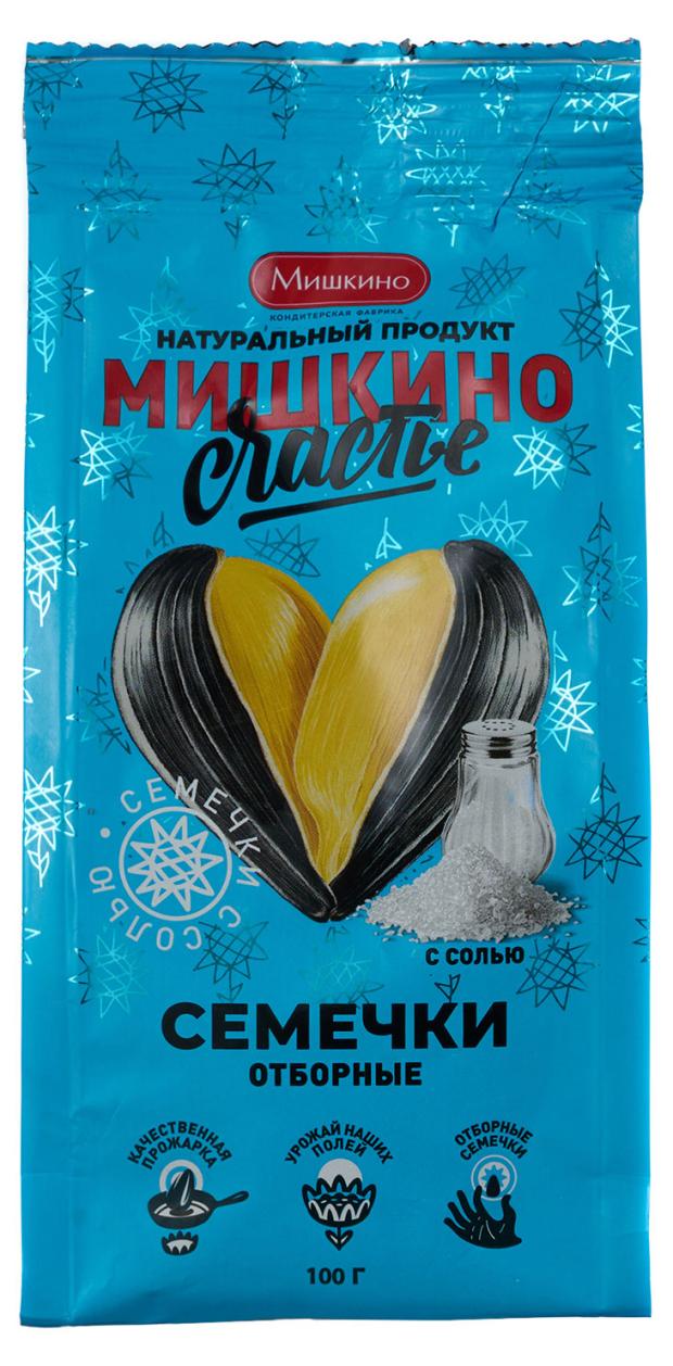 Семечки подсолнечника Мишкино счастье соленые, 100 г