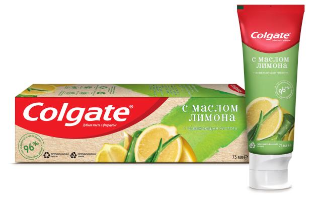 Зубная паста Colgate Naturals Освежающая чистота с маслом лимона с фторидом, 75 мл