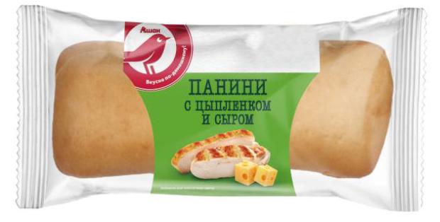 

Панини АШАН Красная птица с цыпленком и сыром, 190 г