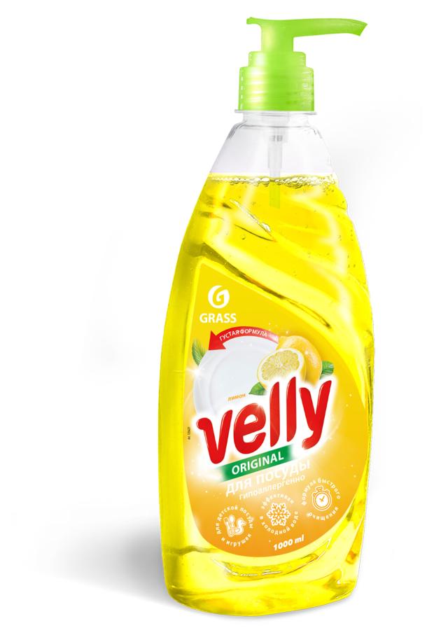 

Средство для мытья посуды Grass Velly лимон, 1 л