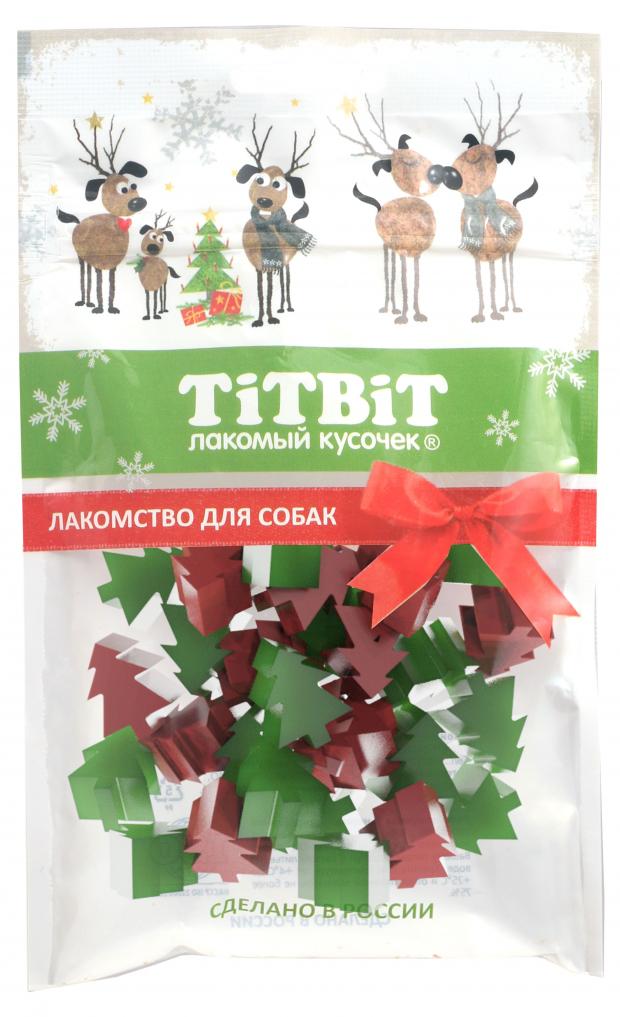 

Лакомство для собак TITBIT Жевательный снек для собак Новогодняя коллекция, 100 г