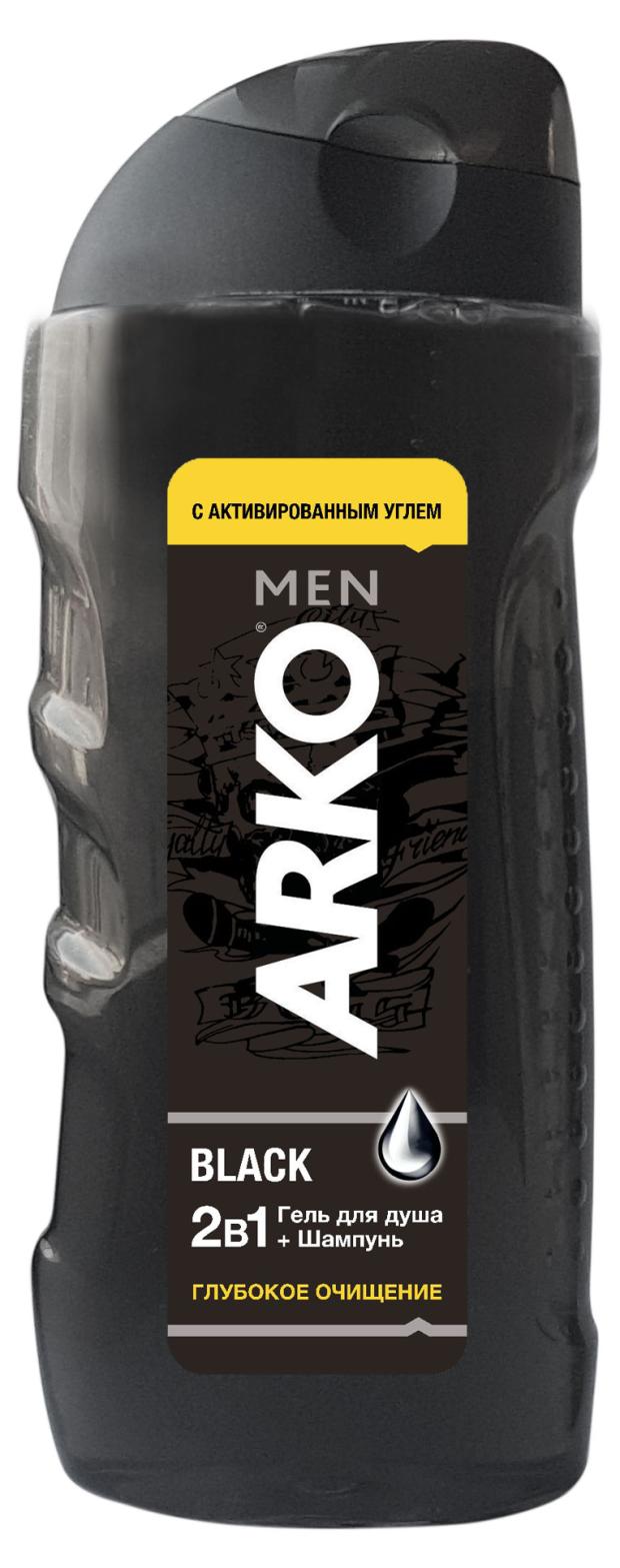 

Подарочный набор Arko Men 2в1 Гель для душа + Шампунь Black, 260 мл