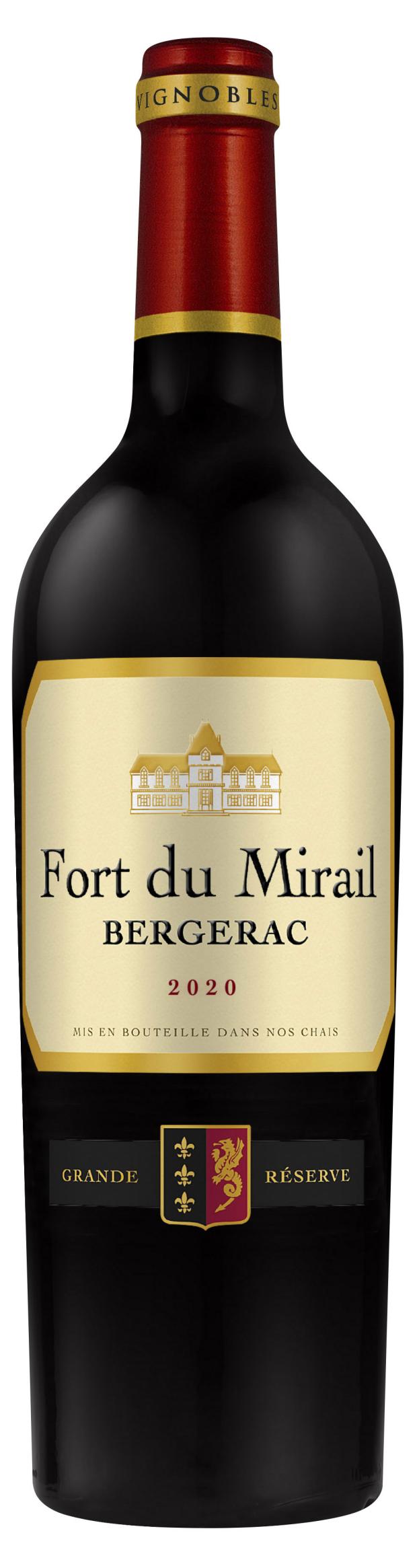 Вино Fort du Mirail Bergerac Aop красное сухое Франция, 0,75 л