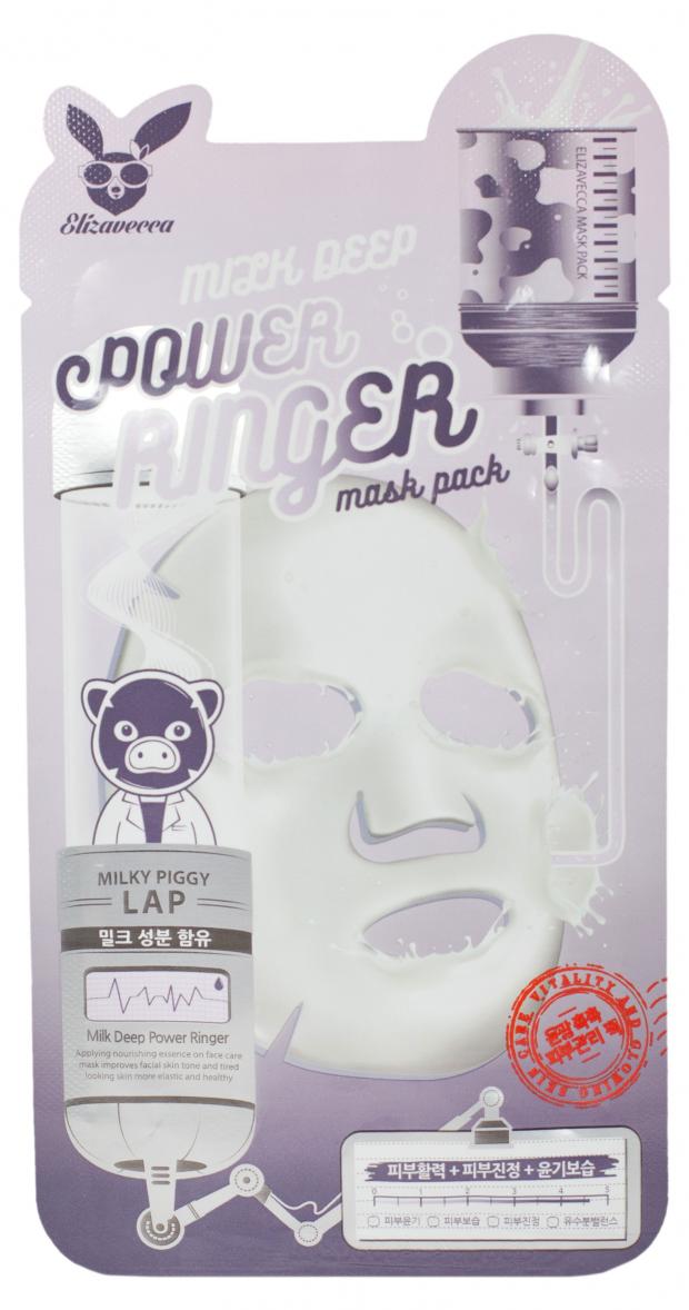 Осветляющая маска для лица Elizavecca Deep Power Milk, 23 мл
