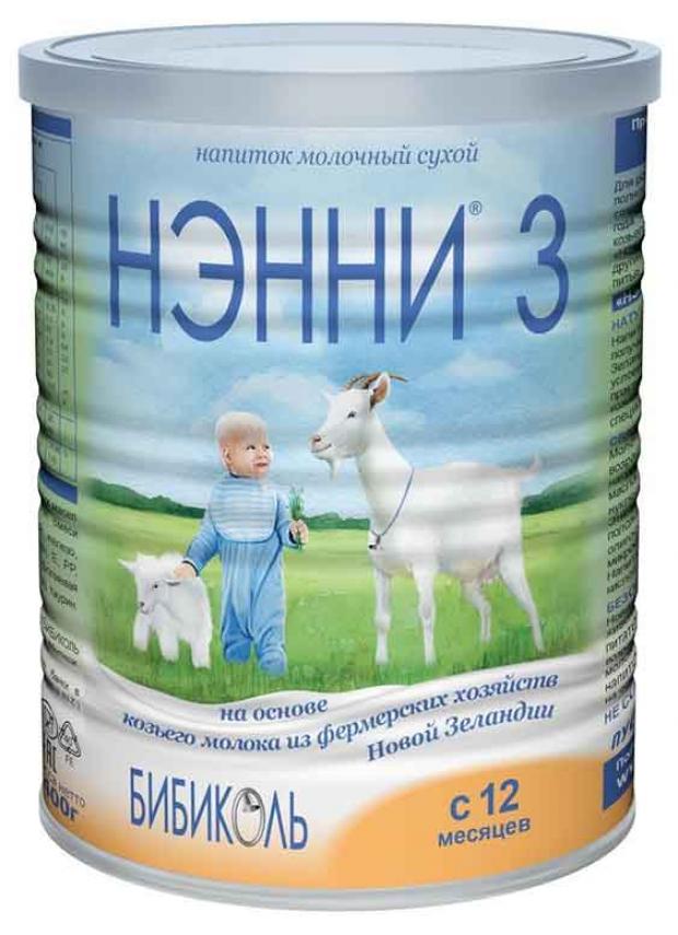 Смесь сухая молочная Нэнни 3 на основе козьего молока с 12 мес, 400 г