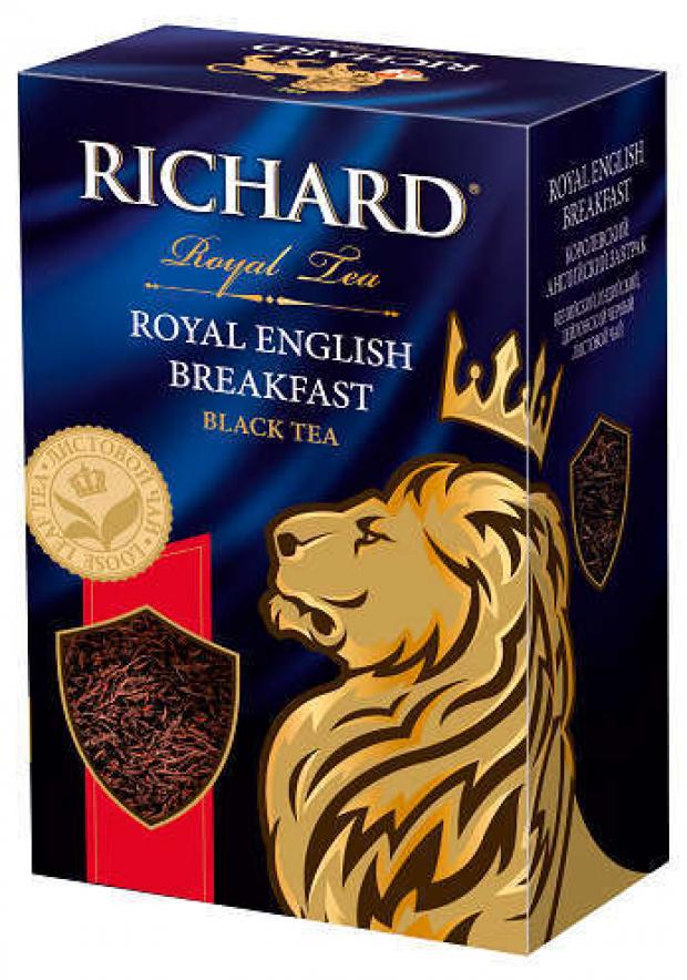 Чай черный Richard English Breakfast листовой, 90 г чай черный richard royal kenya 50 г