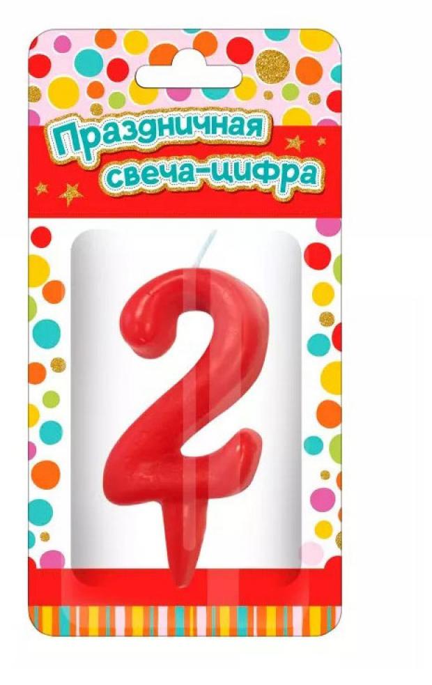 

Свеча Nd play цифра 2, 15х7,5 см