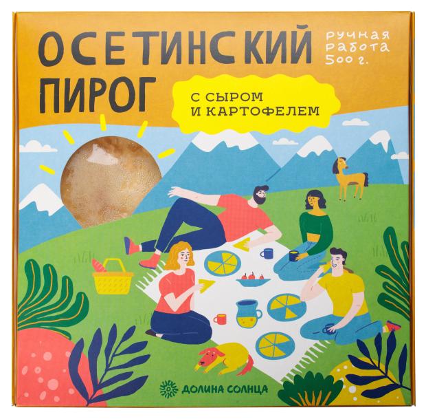 Осетинский пирог Долина Солнца с картофелем и сыром, 500 г