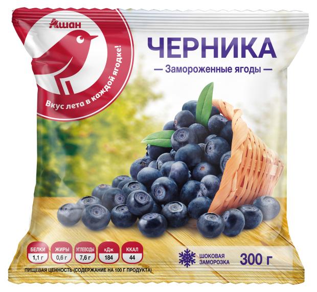 

Черника АШАН Красная птица быстрозамороженная, 300 г