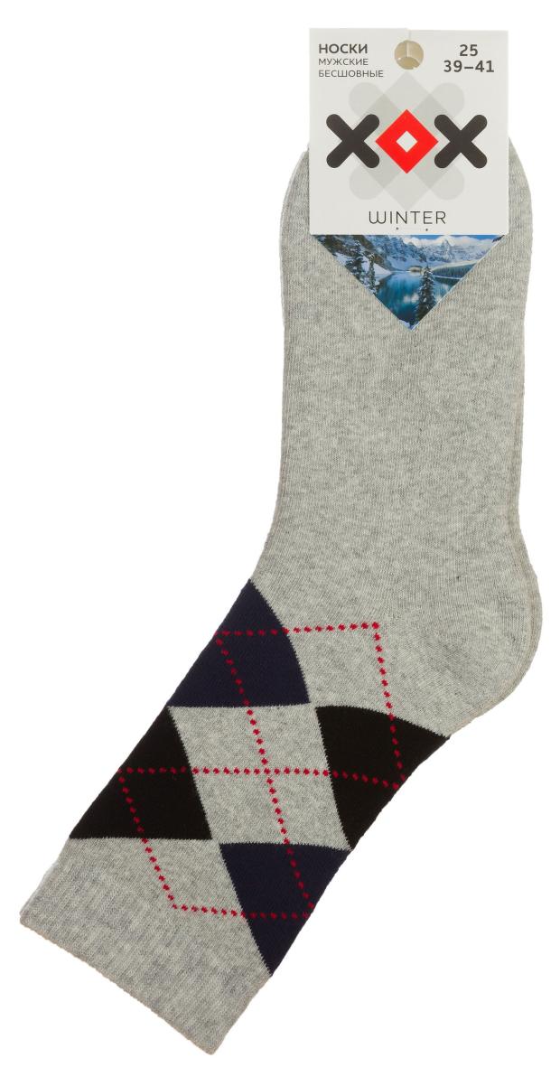 

Носки мужскиеХОХ махра серые, р 29