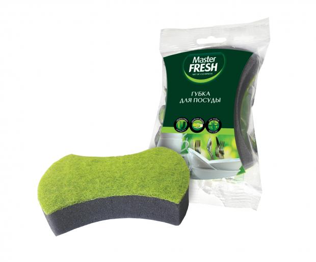

Губка для мытья посуды «Master Fresh, 1 шт
