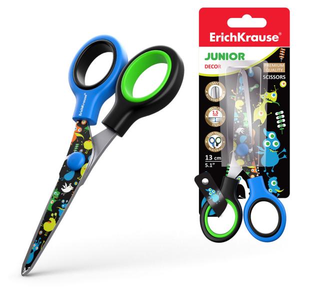 

Ножницы ErichKrause Junior Decor Funny Monsters, 13 см, 1 шт