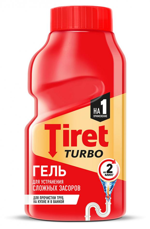 

Средство для устранения сложных засоров Tiret Turbo, 200 мл
