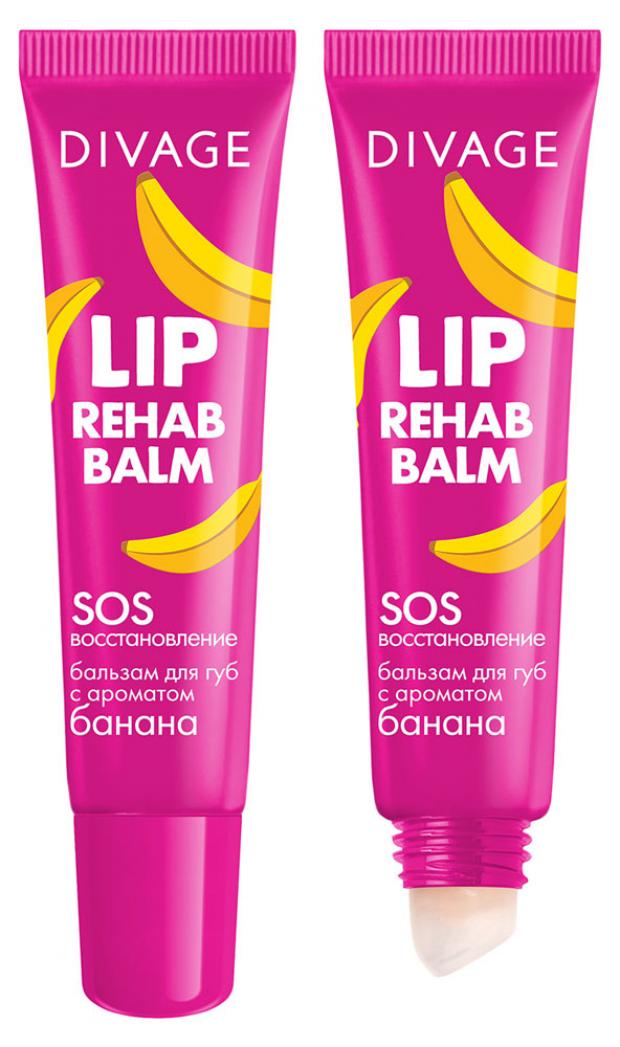 

Бальзам для губ Divage Lip Rehab Банан, 12 мл