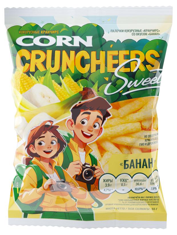 

Кукурузные палочки CRUNCHEERS банан, 55 г