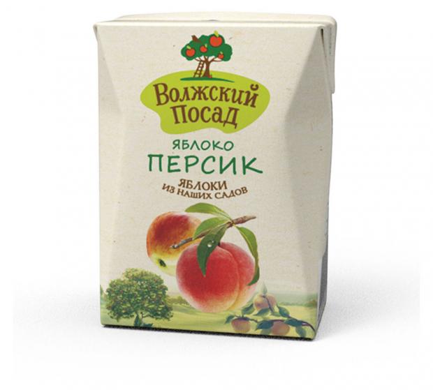 Нектар Волжский Посад яблоко-персик, 200 мл