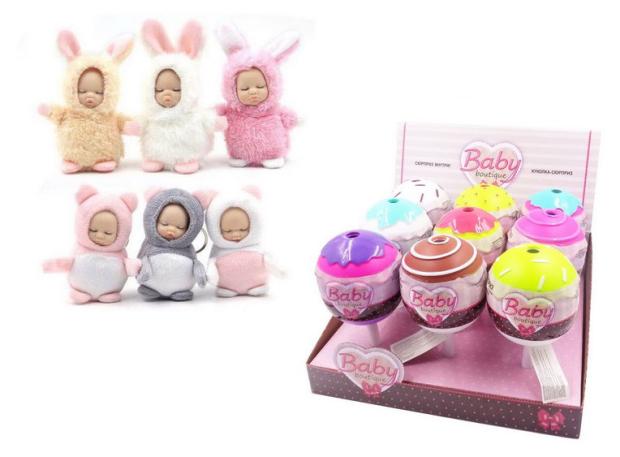 Пупс-мини Abtoys Baby boutique в конфетке, 9 см куклы paola reina pr00120 кукла пупс тео 22 см