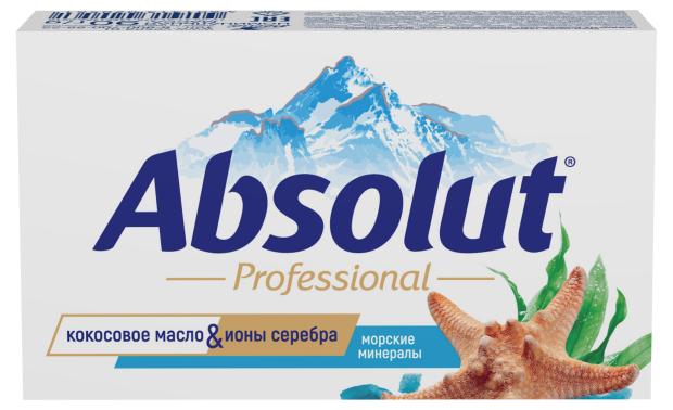 Крем-мыло твердое туалетное ABSOLUT Professional Морские минералы антибактериальное, 90 г