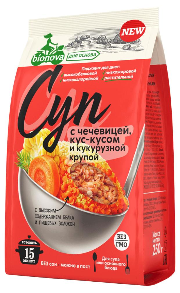 

Суп Bionova с кус-кусом с кукурузой крупой, 250 г