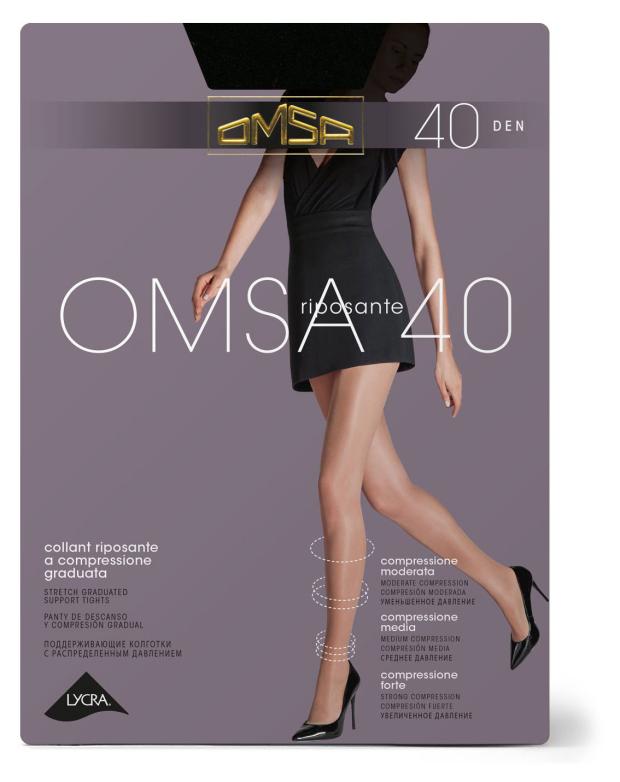 Колготки женские OMSА 40 Nero, р. 4