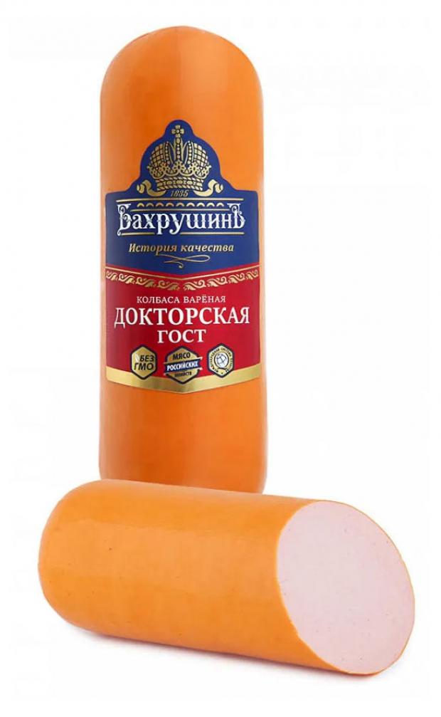 

Колбаса вареная Бахрушинъ Докторская ГОСТ (0,2-0,4 кг), 1 упаковка ~ 0,25 кг