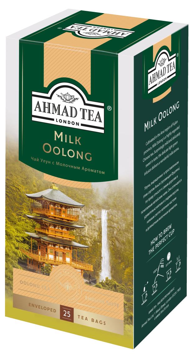 Чай Милк Улун Ahmad Tea с ароматом молока в пакетиках, 25х1,8 г