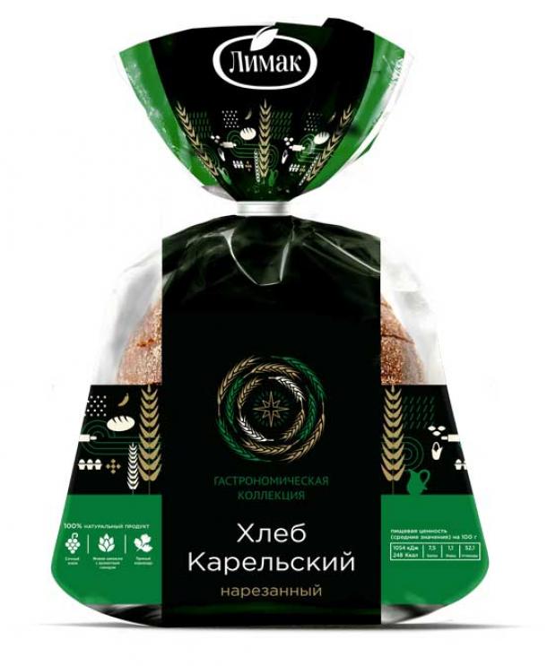 Хлеб ржано-пшеничный Лимак Карельский нарезка, 255 г