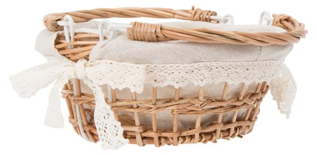

Корзина с ручками Natural House Кружево, 23х23 см