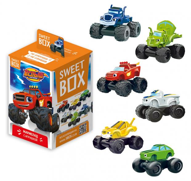 Мармелад SWEET BOX Hot Wheels с игрушкой, 10 г