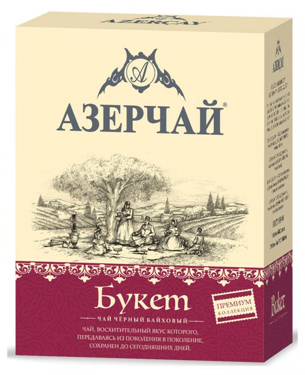 Чай черный Азерчай Премиум коллекция Букет, 100 г чай чёрный азерчай букет 100×2 г