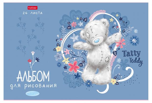 

Альбом для рисования Hatber Мишки на скобе А4, 24 л