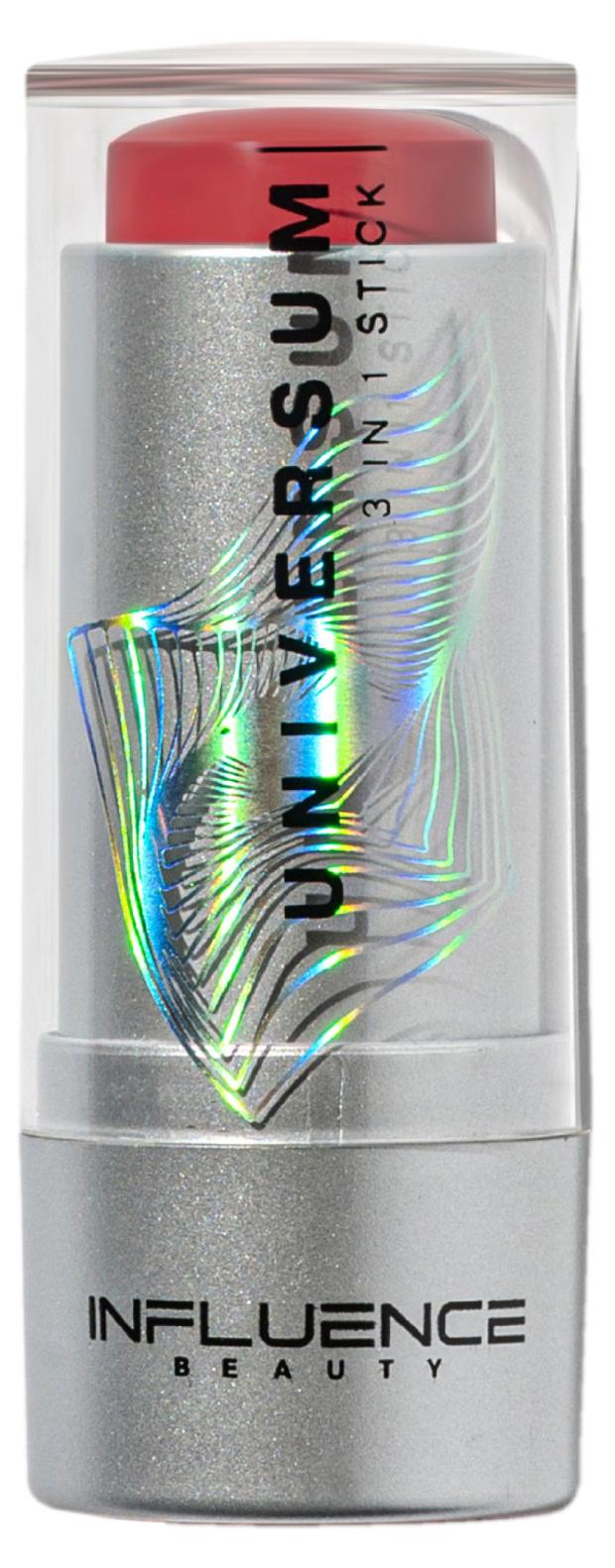 

Стик 3 в 1 для макияжа глаз, лица и губ Influence Beauty Universum гипоаллергенный тон 04 натуральный розовый, 5,5 г