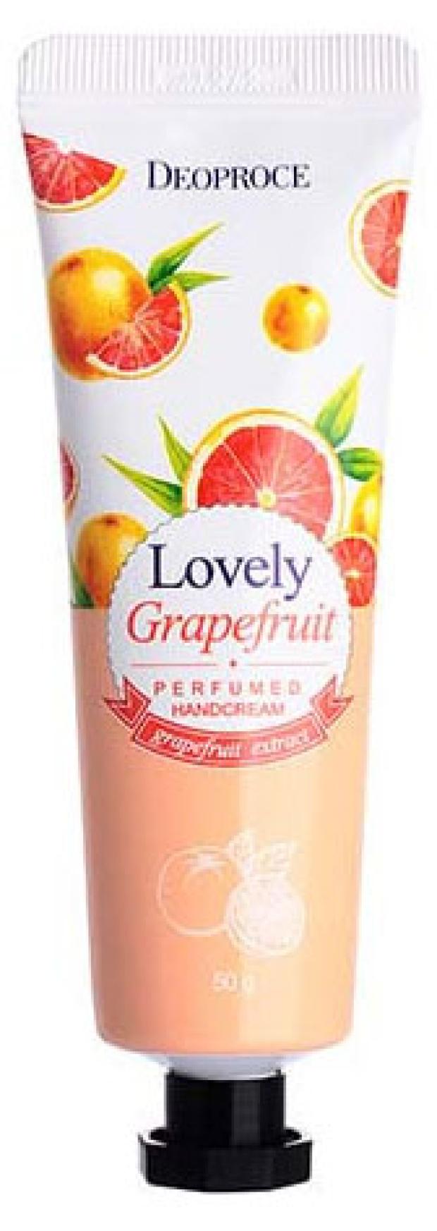 Крем для рук Deoproce Perfumed Lovely Grapefruit парфюмированный с грейпфрутом, 50 г