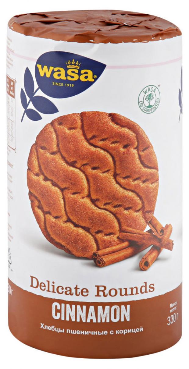 

Хлебцы Wasa Delicate Rounds Cinnamon пшеничные с корицей, 330 г