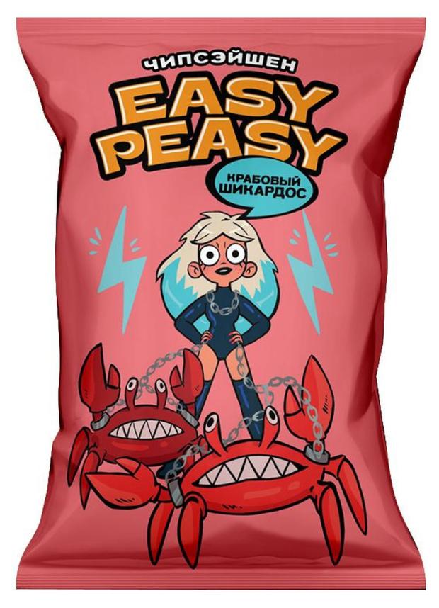 Чипсы картофельные Easy Peasy со вкусом краба, 70 г