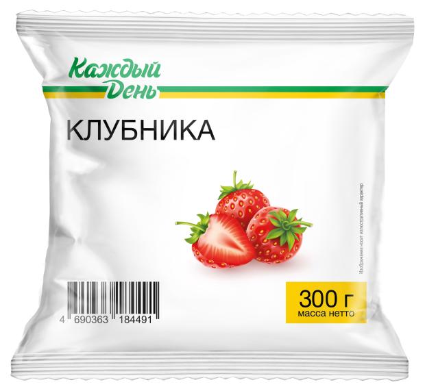 Клубника Каждый день быстрозамороженная, 300 г