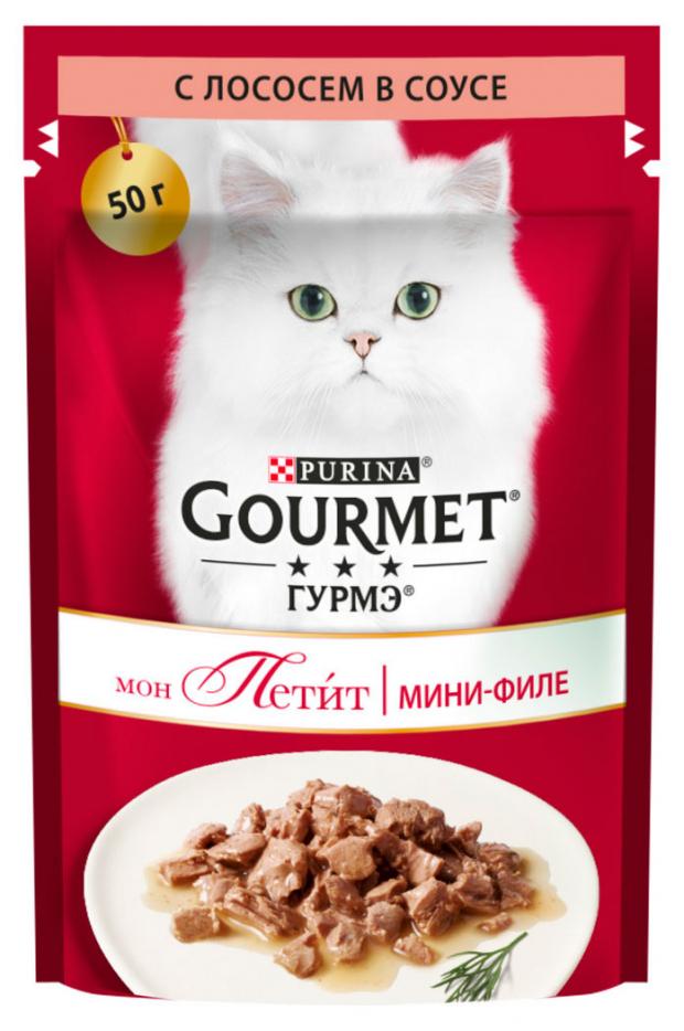 

Корм для кошек Gourmet Mon Petit с лососем в соусе, 50 г