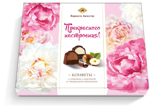 

Конфеты Верность Качеству с ореховой сливочной трюфельной начинкой, 150 г