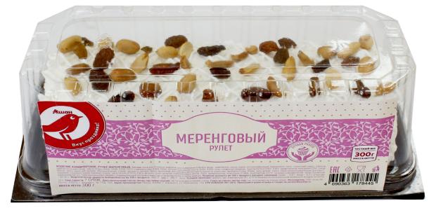 Меренговый рулет АШАН Красная птица, 300 г