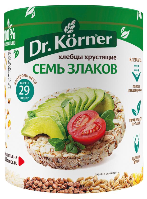 Хлебцы многозерновые Dr Korner 7 злаков 100 г 73₽