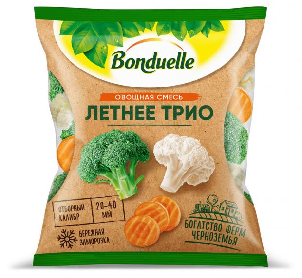 

Овощная смесь BONDUELLE Летнее трио быстрозамороженная, 400 г
