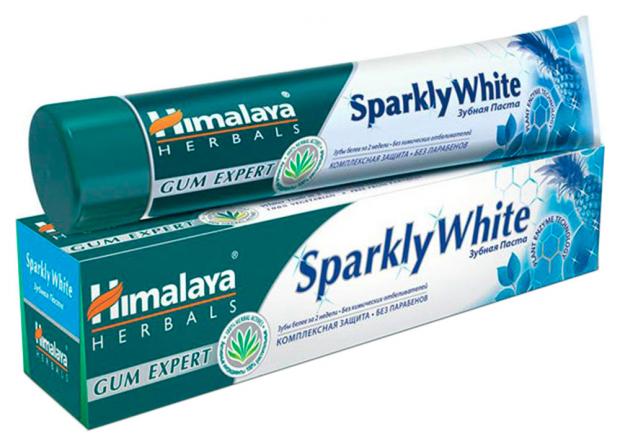 Зубная паста Himalaya Herbals Sparkly White отбеливающая, 75 мл