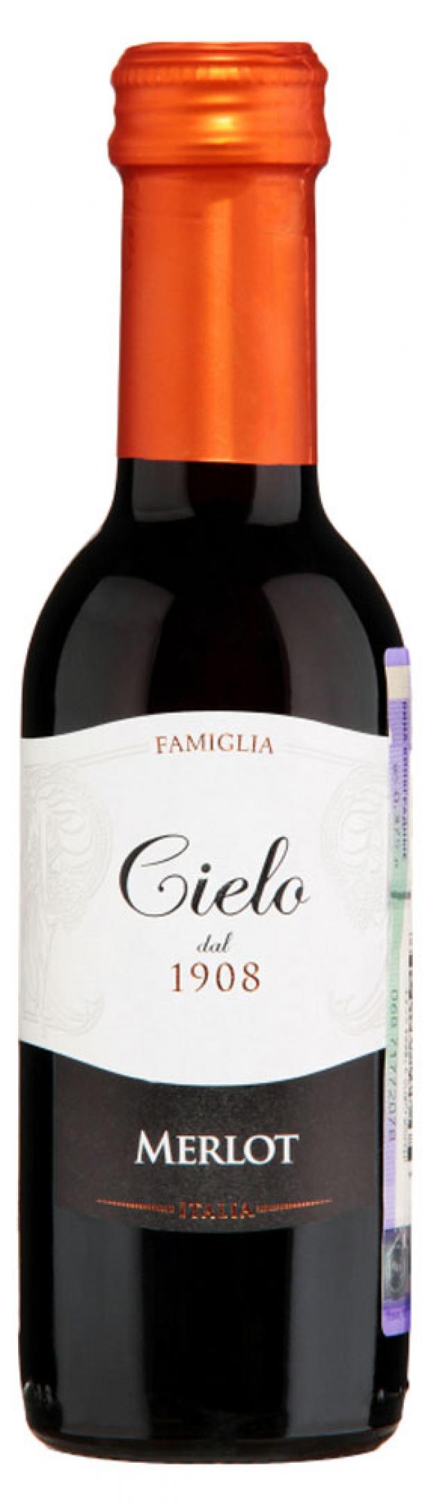

Вино Cielo Merlot красное полусухое Италия, 0,187 л
